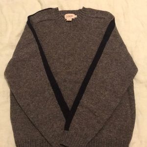 Vintage J.Crew Heather grey 100% wool Sweater